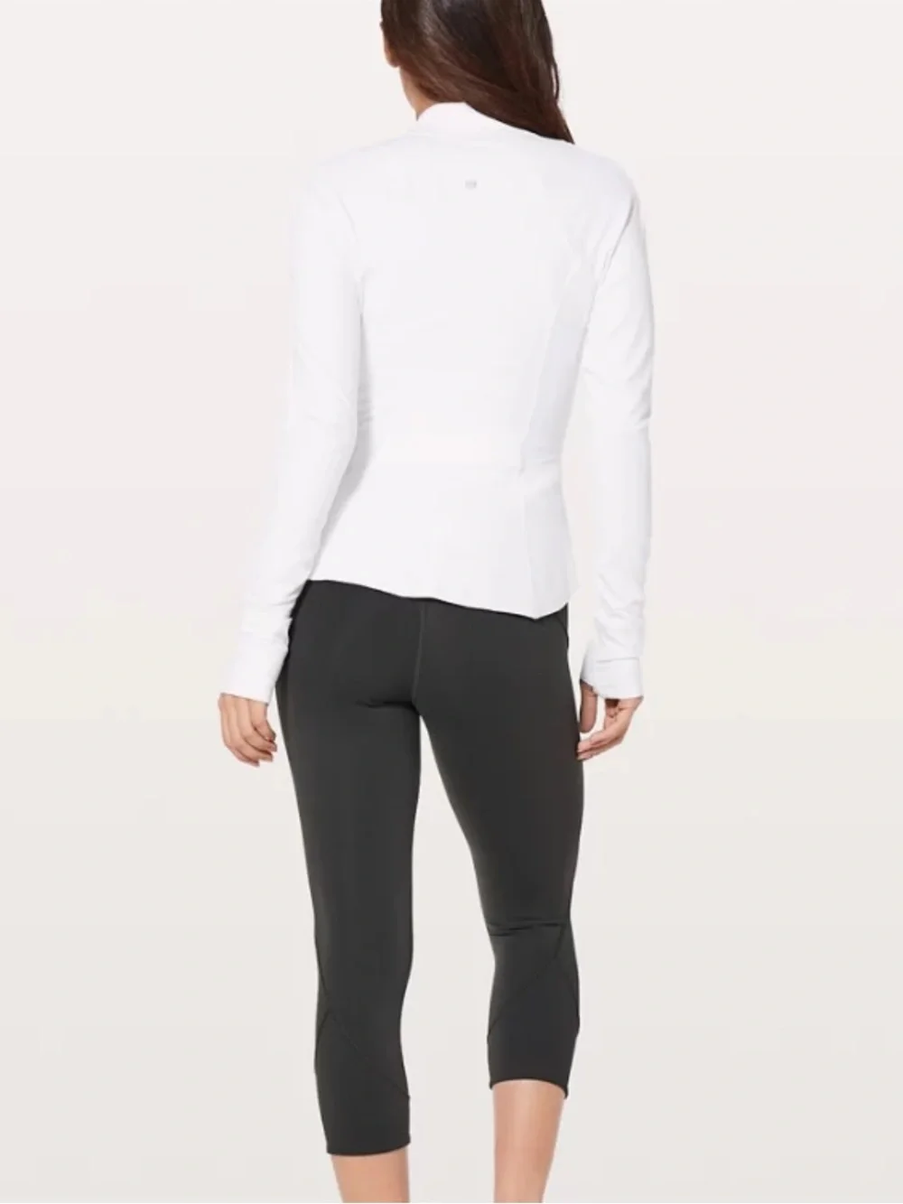lululemon athletica White Lightweight Zip-Up Active Jacket